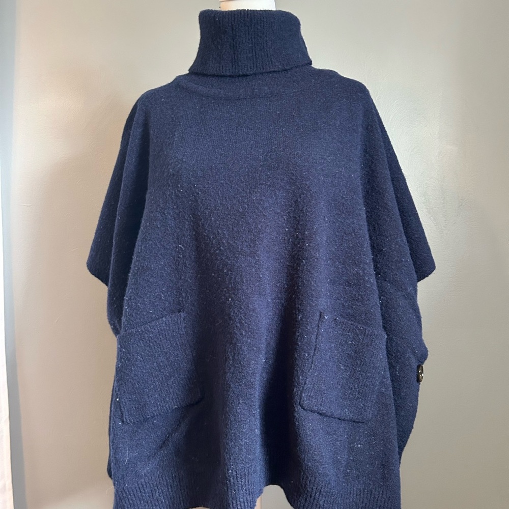 LOFT Navy Turtleneck Sweater
